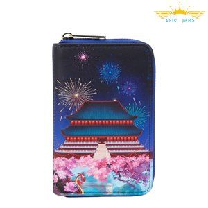 Loungefly Mulan Castle Zip Around Wallet